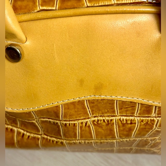 BEVERLY FELDMAN Rare Vintage Y2K Leather Crocodile Print Pocketbook Women’s OS - Picture 11 of 14